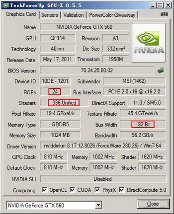 MSI N560GTX
